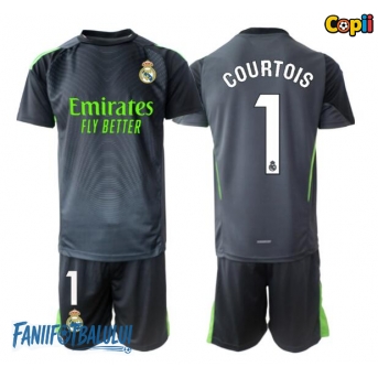 Real Madrid Thibaut Courtois #1 Portarii Echipament de Fotbal Replică 2025-26 Copii Treilea (+ Șorturi)